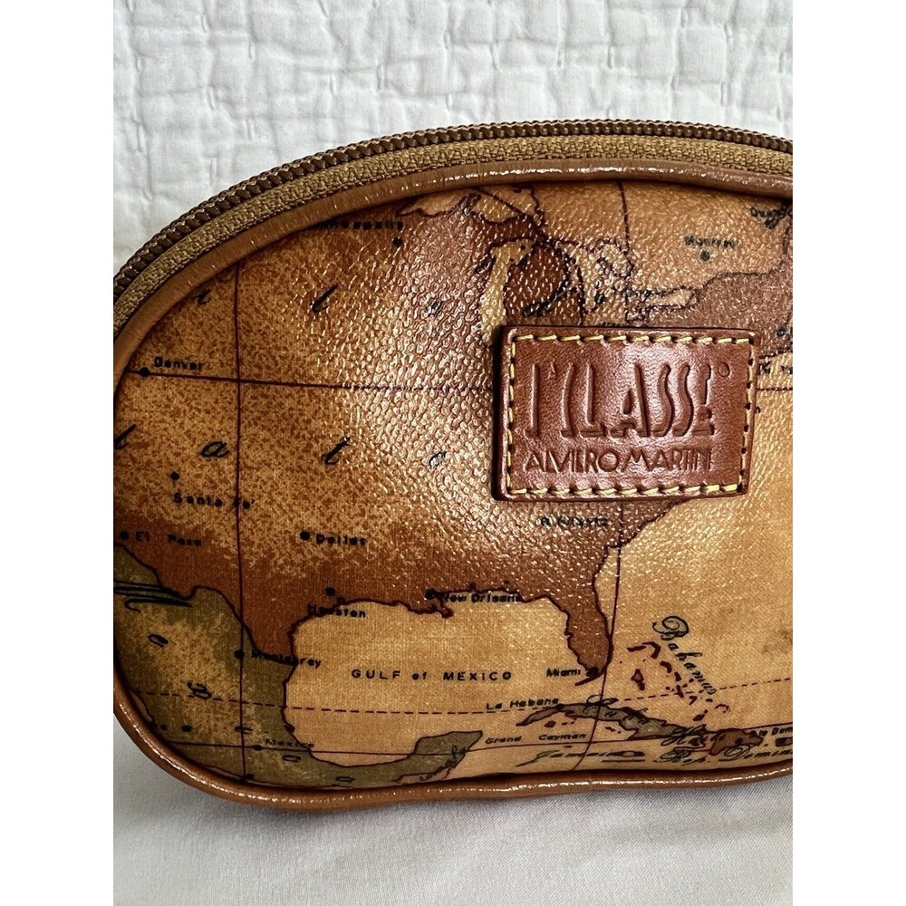 Alviero Martini Globe Print Mini Crossbody Bag - Picture 2 of 11